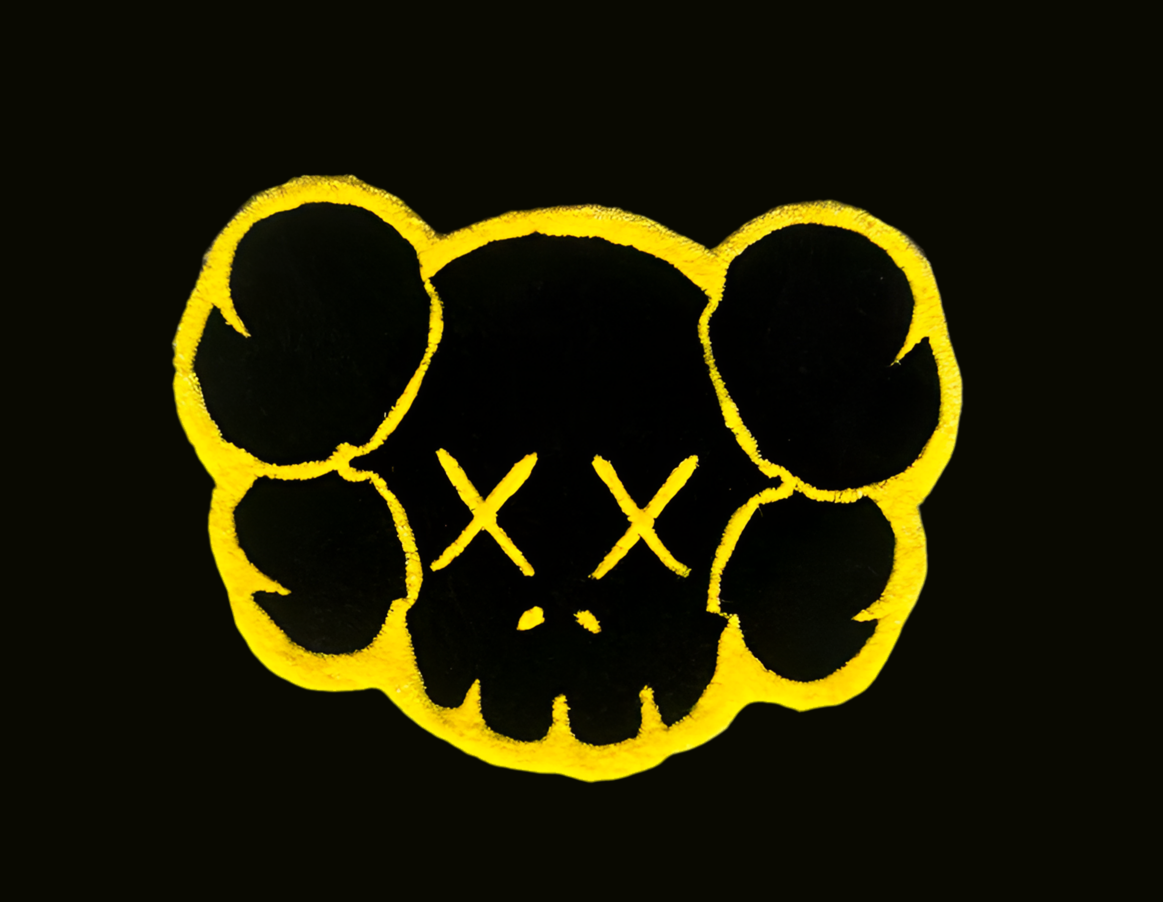 Kaws Black and Yellow